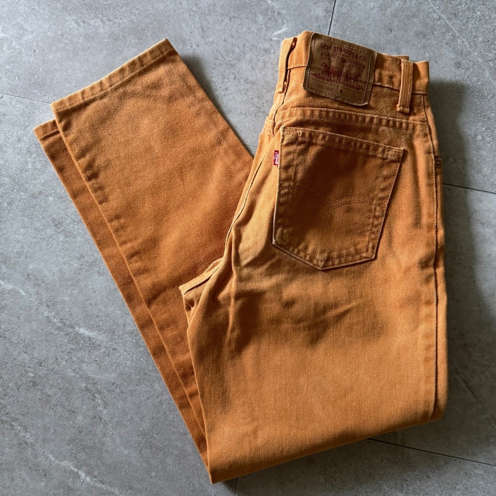Vintage Levi'ss 17550 0804 Orange Tab Jeans Size 9 USA made